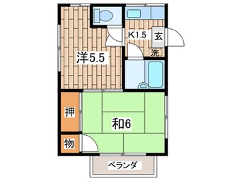 間取図 コーポ大橋