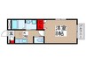 ストーンフェイス 1Kの間取り