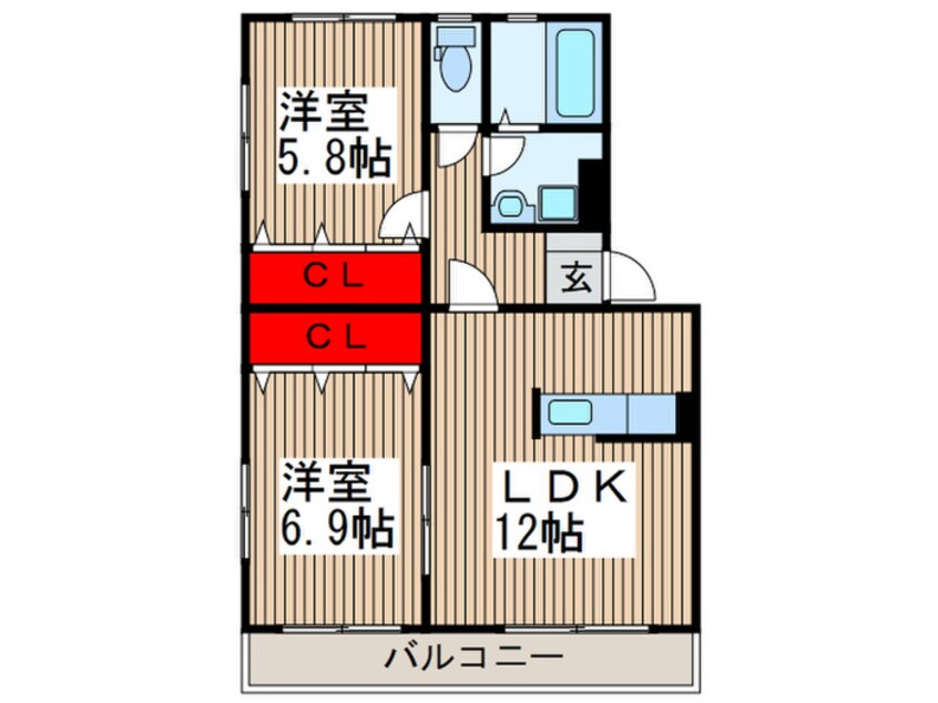 間取図 エクスバル・ミキ