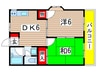 ＭＦコーポ７　Ａ 2DKの間取り