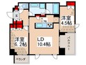 パ－クアクシス錦糸町・親水公園の間取図