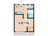 アースパックス　３号棟 1Kの間取り