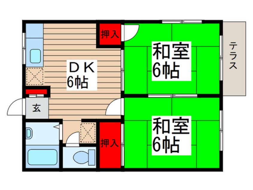 間取図 めぞん清宮