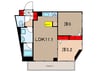 パ－クアクシス板橋 2LDKの間取り