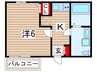 プレシャスアース稲毛区稲毛 1Kの間取り