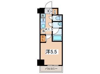 間取図 パークフラッツ横濱平沼橋