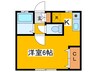 ラウレアⅡ 1Kの間取り