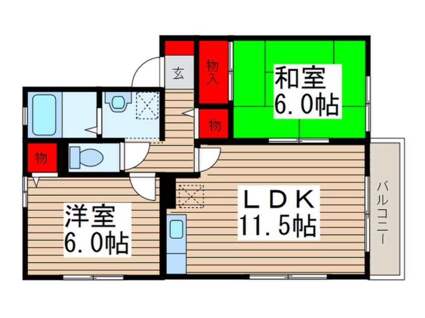 間取図 フォルテーヌⅡ