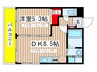 Ｎａｍｅｋｉ　Ｍａｎｓｉｏｎ 1DKの間取り