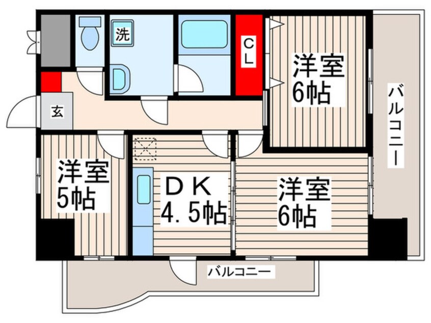 間取図 サンモ－リス