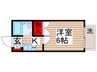 ホワイトテラス 1Kの間取り