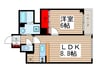 イ－スト・テラス 1LDKの間取り
