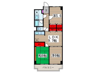 間取図 ピア・グランデ弐番館