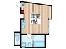 ハナテラス竹ノ塚 1Rの間取り