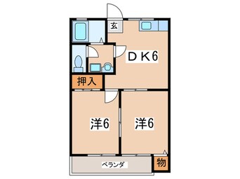 間取図 シャトレ湘南