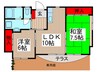 コ－プ愛宕（１０１） 2LDKの間取り