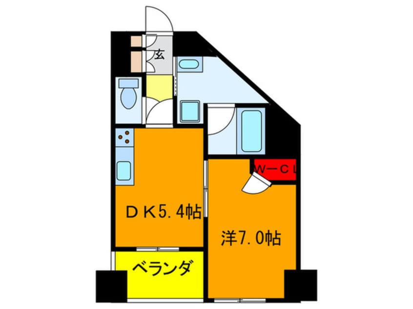 間取図 ルピナス王子駅前（４０３）