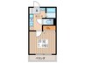 ｆ‐ｃｕｂｅⅡ 1Kの間取り