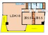 シャレ－コ－ト 2LDKの間取り