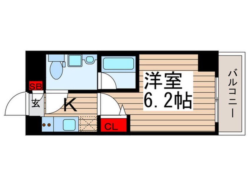 間取図 クレヴィスタ綾瀬(809)