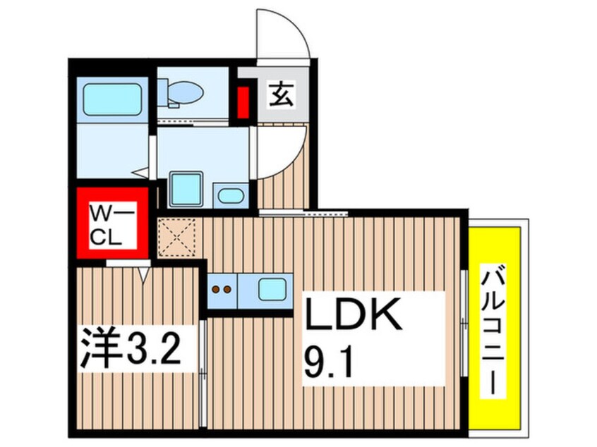 間取図 エスペリオ道場南