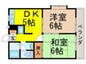 エステ－トロイヤル７号棟 2DKの間取り