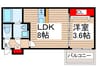NKクレール南流山 1LDKの間取り