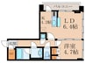 中目黒アリーナ（1001） 1LDKの間取り