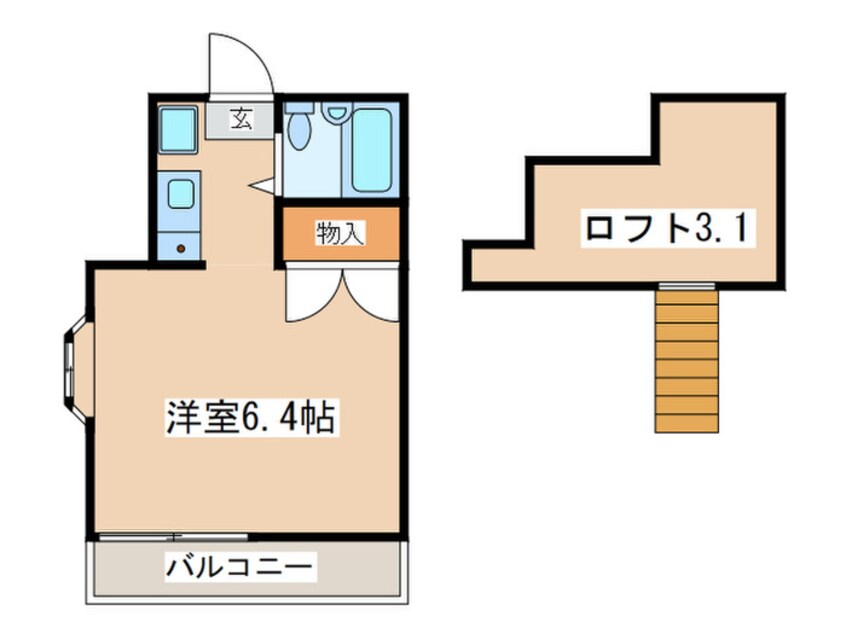 間取図 ラ・カメラ枡形