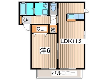 間取図 グランシ－ドアルプス２号館