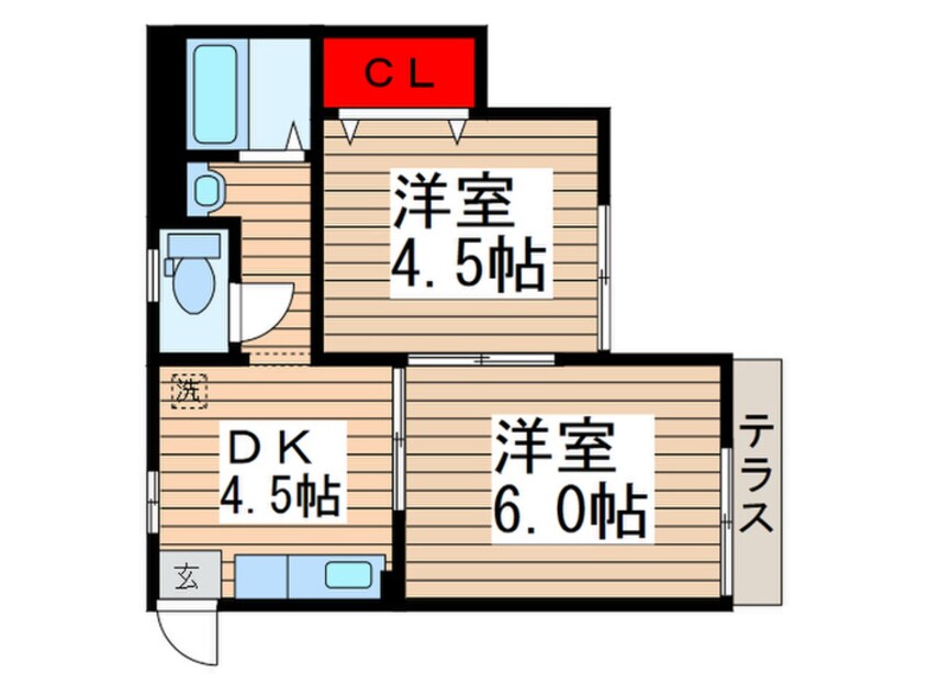 間取図 マロンコ－ポ