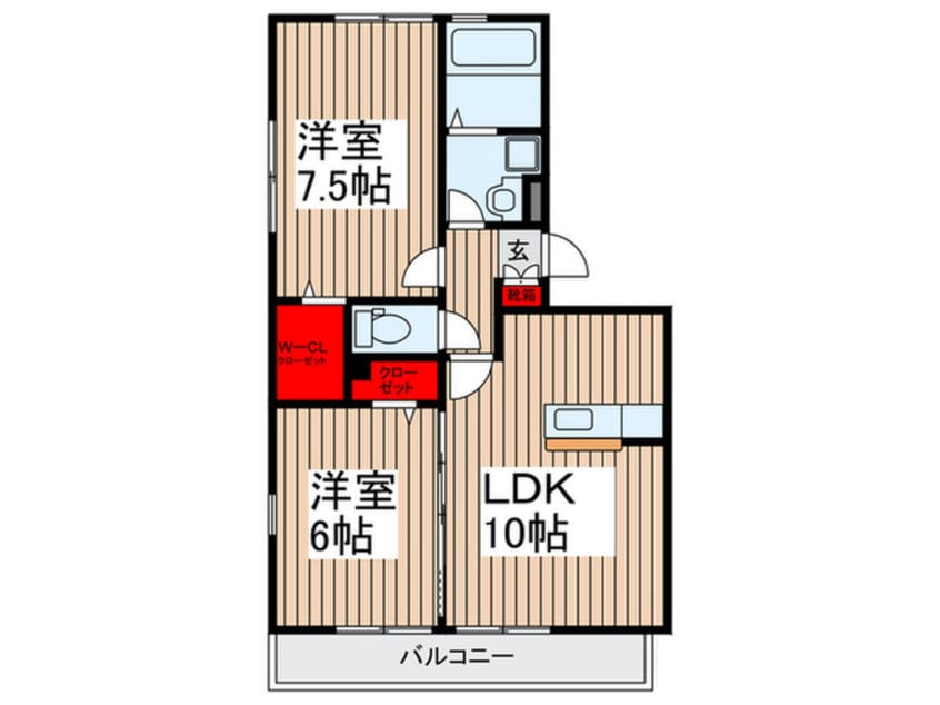 間取図 ヴェルドミ－ルⅡ