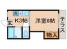コアフラット 1Kの間取り