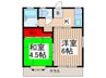 ランズコート吉川 2Kの間取り