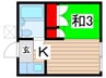 エムハイツ 1Kの間取り
