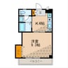 ROKA STATION PLAZA 1Kの間取り