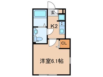 間取図 アザーレ・ターコイズ府中本町B