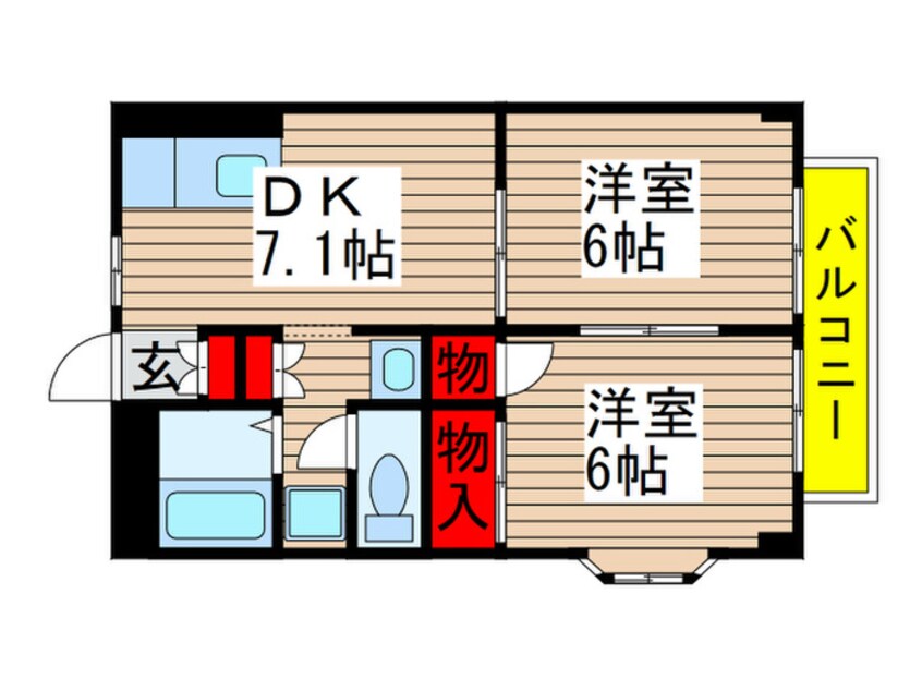 間取図 パルユ－カリ