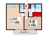 ラベーテ 1LDKの間取り