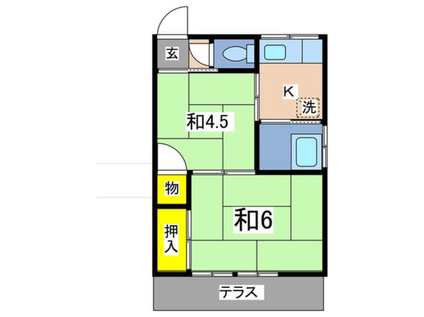 間取図 梅ノ木荘