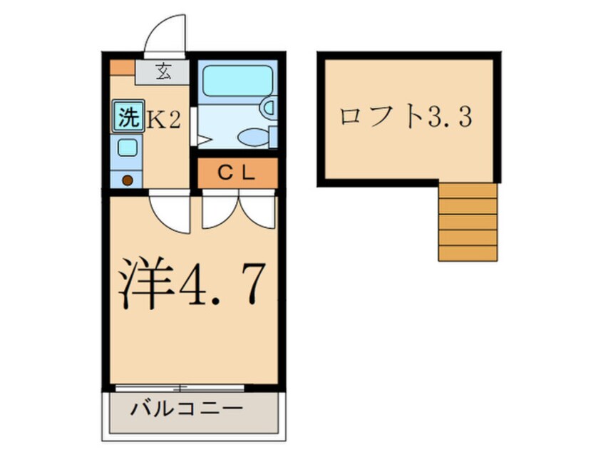 間取図 シャンブルドット二子玉川