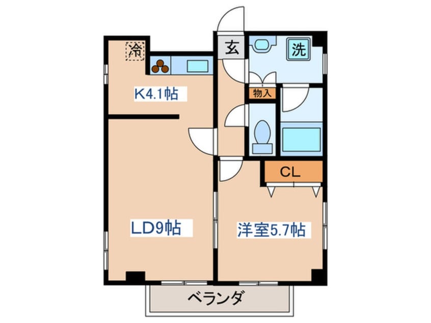 間取図 Ｌａｐｉｓ　Ａｚｕｌ　