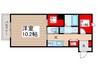 仮)ふじみ野市西原新築メゾン 1SKの間取り