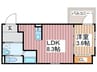 robot home 三郷 1LDKの間取り