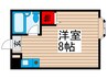 西新井ハイツ 1Rの間取り