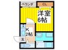 ヴィラート西大宮 1Kの間取り