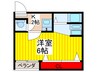 ヴィラート西大宮 1Kの間取り