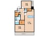 S-RESIDENCE板橋大山 2LDKの間取り