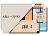 スペ－スアメニティ梶が谷一丁目 1Kの間取り