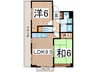 ア－ク戸塚ヒルズ 2LDKの間取り